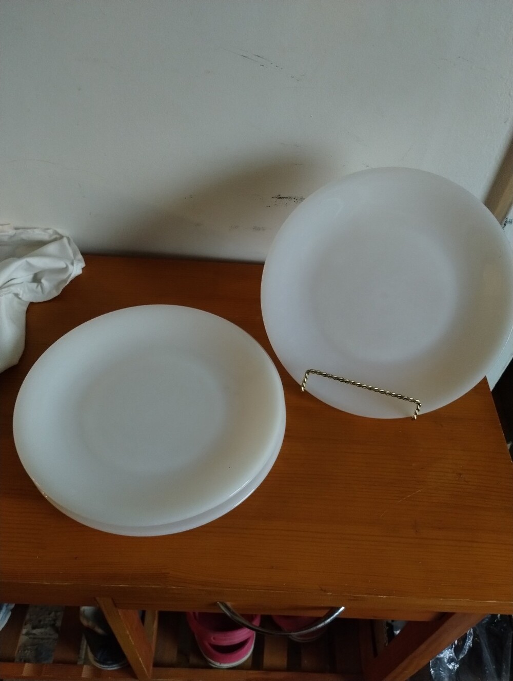 Arcopal Withe Dinner Plate